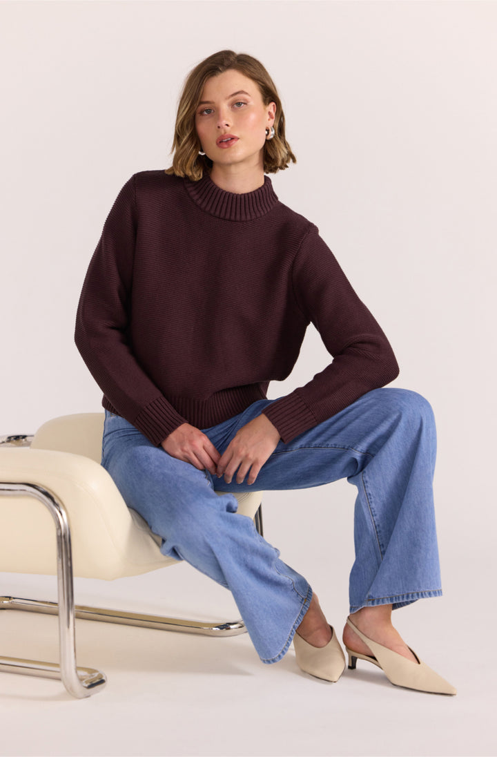 Peyton Jumper | Mahogany