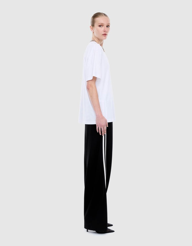 Lexi Monogram Tee | White