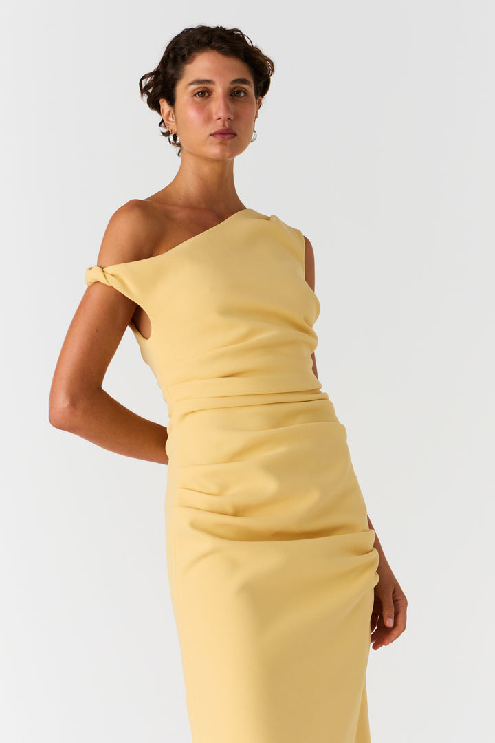 Alaska Midi Dress | Buttermilk Yellow