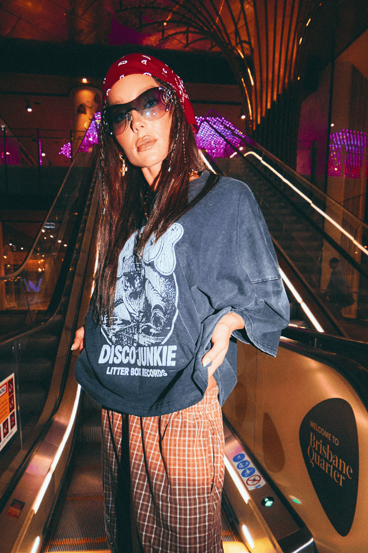 DJ CAT TEE - BLACK