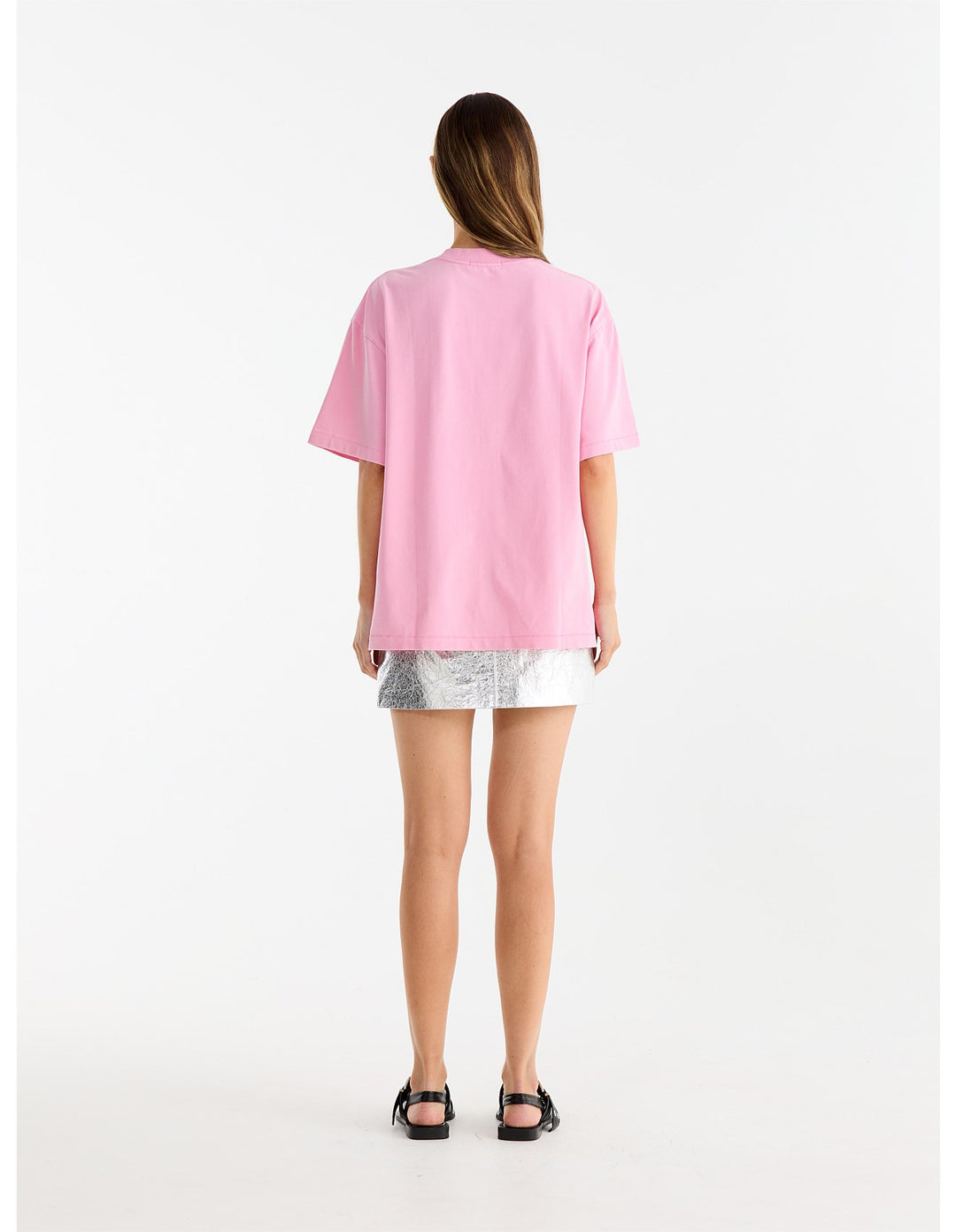 Chloe Oversized Tee | Washed Pink