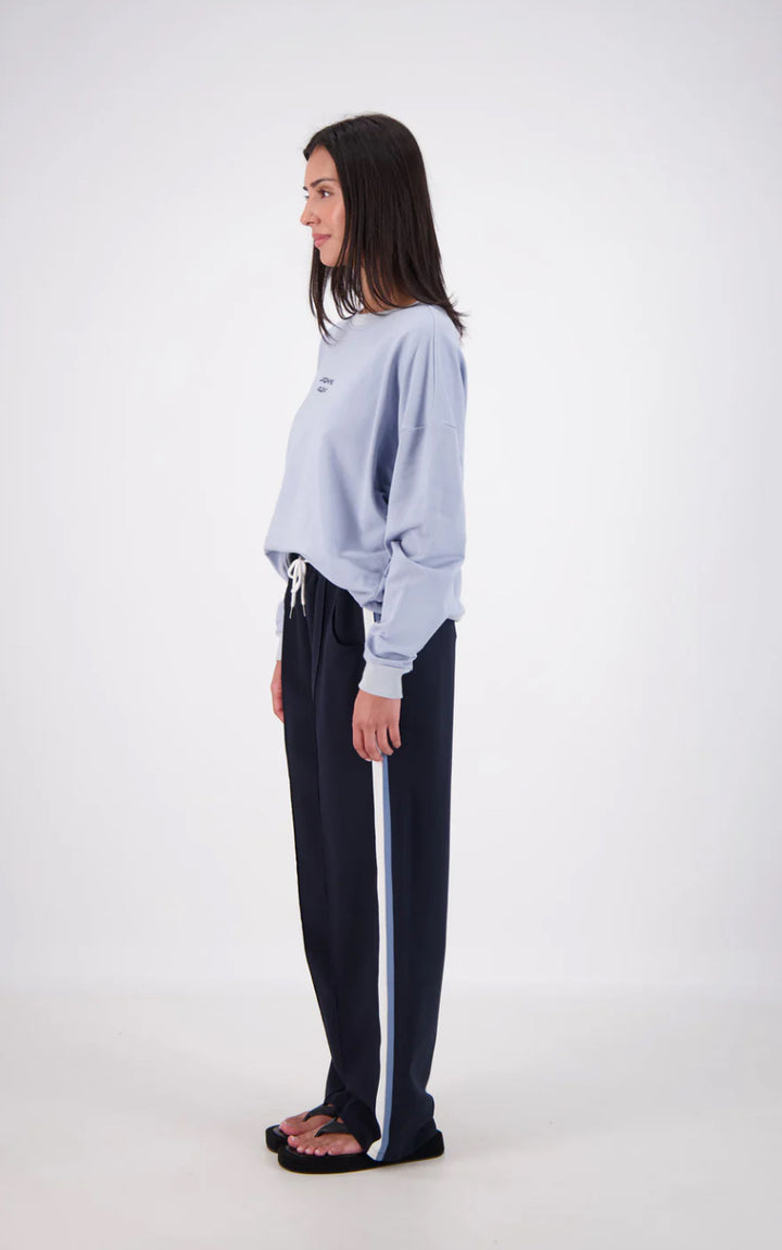 Relaxed Crew Neck Sweater | Powder Blue