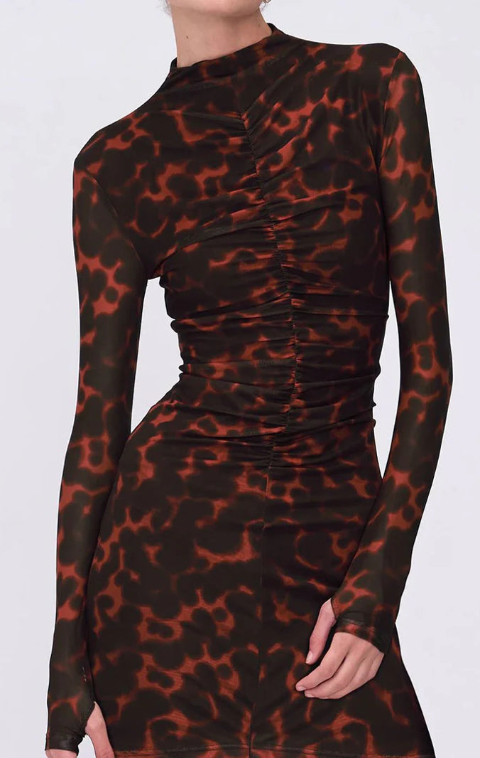 Remi Tortoiseshell Mini Dress