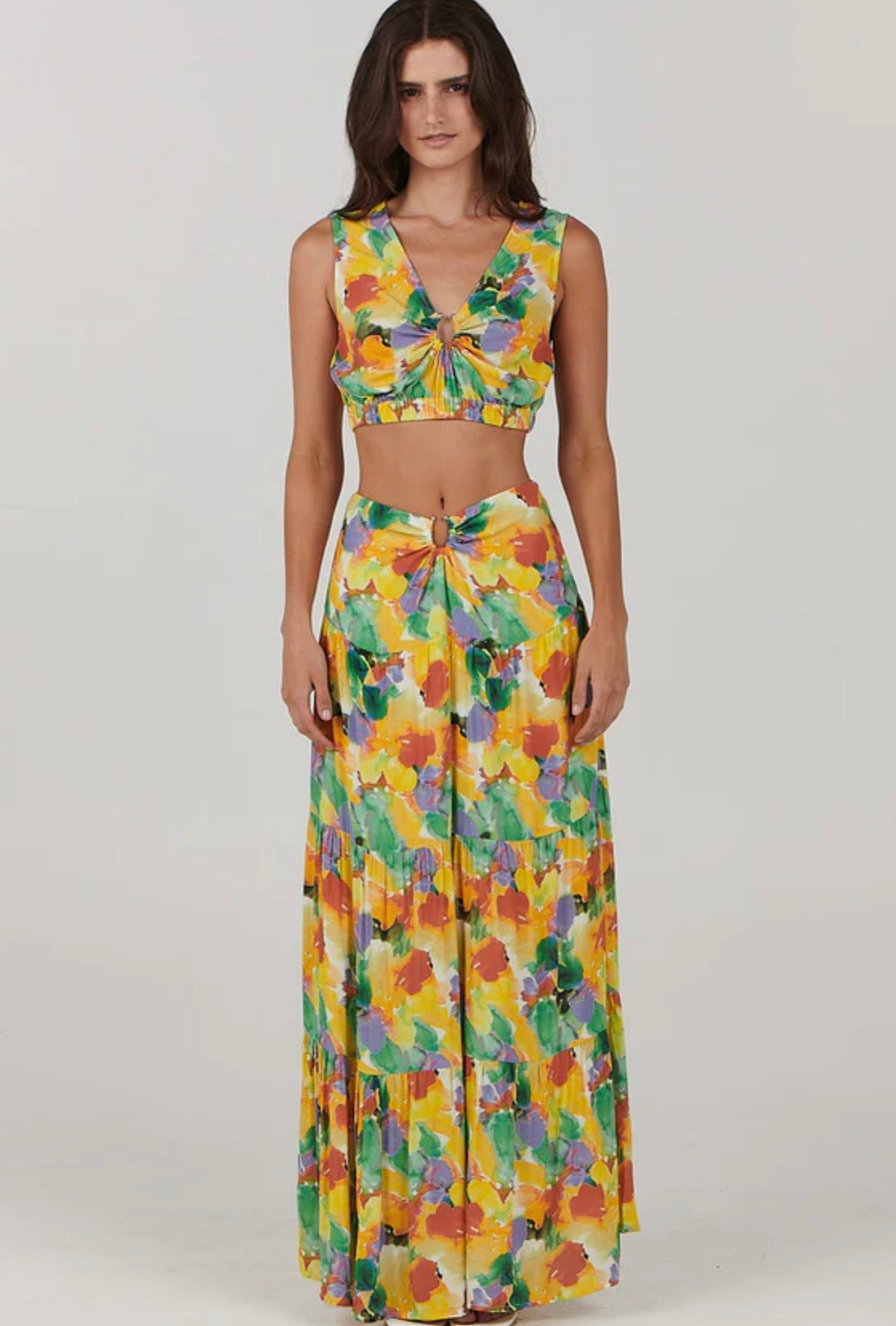 Cheyenne Maxi Skirt | Floral Tango