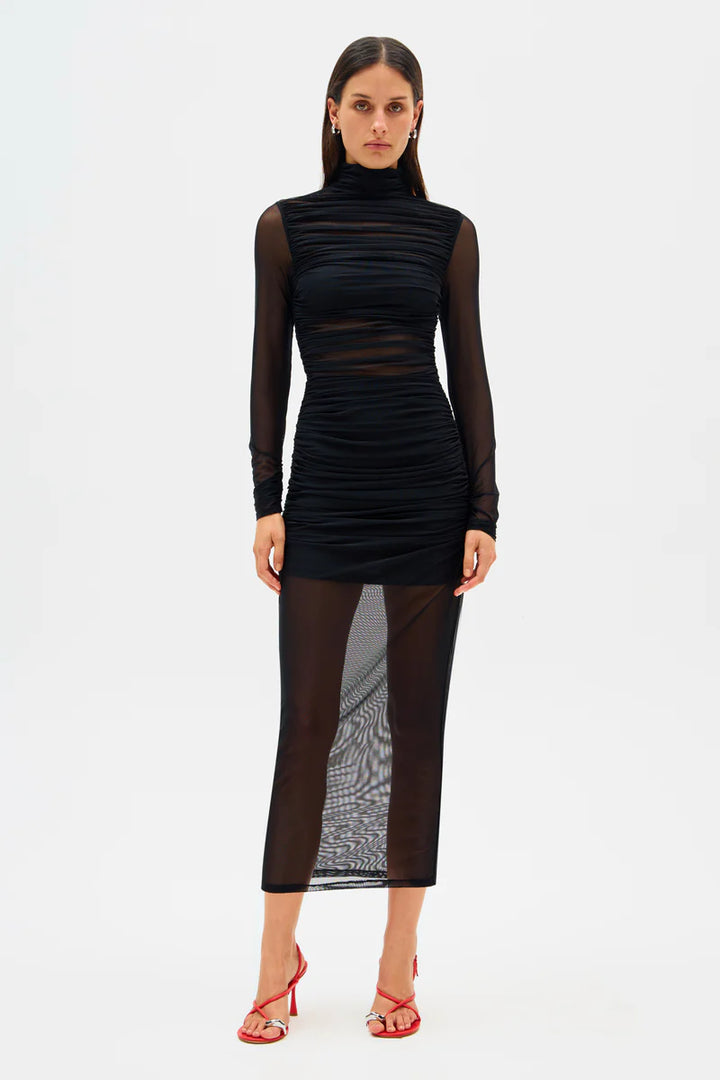 Petunia Mesh Midi Dress