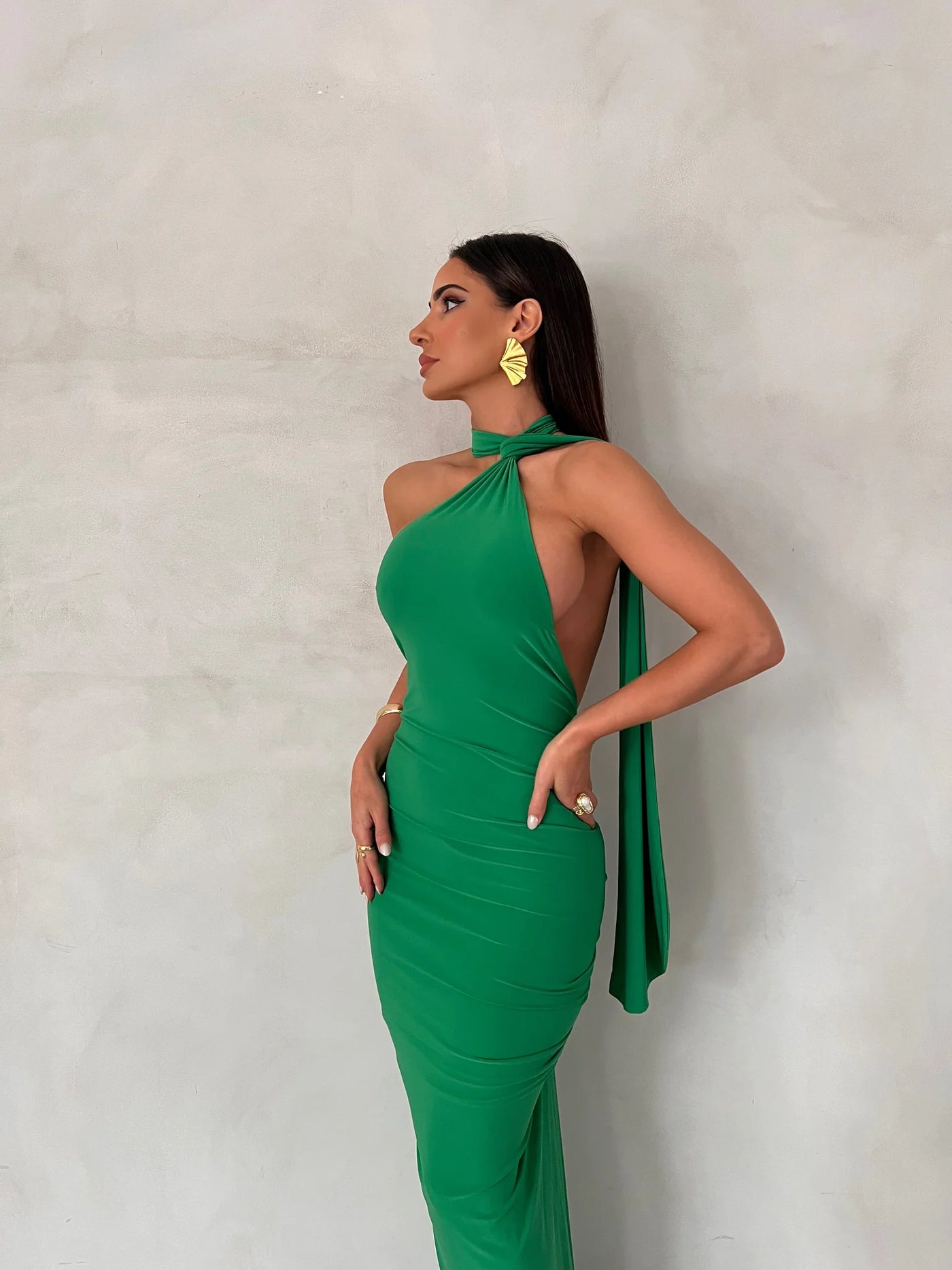 Leoni Dress | Green