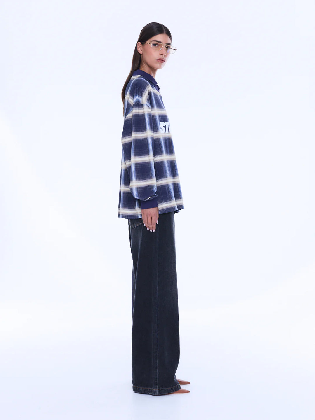 Lunar Long Sleeve | Navy Check