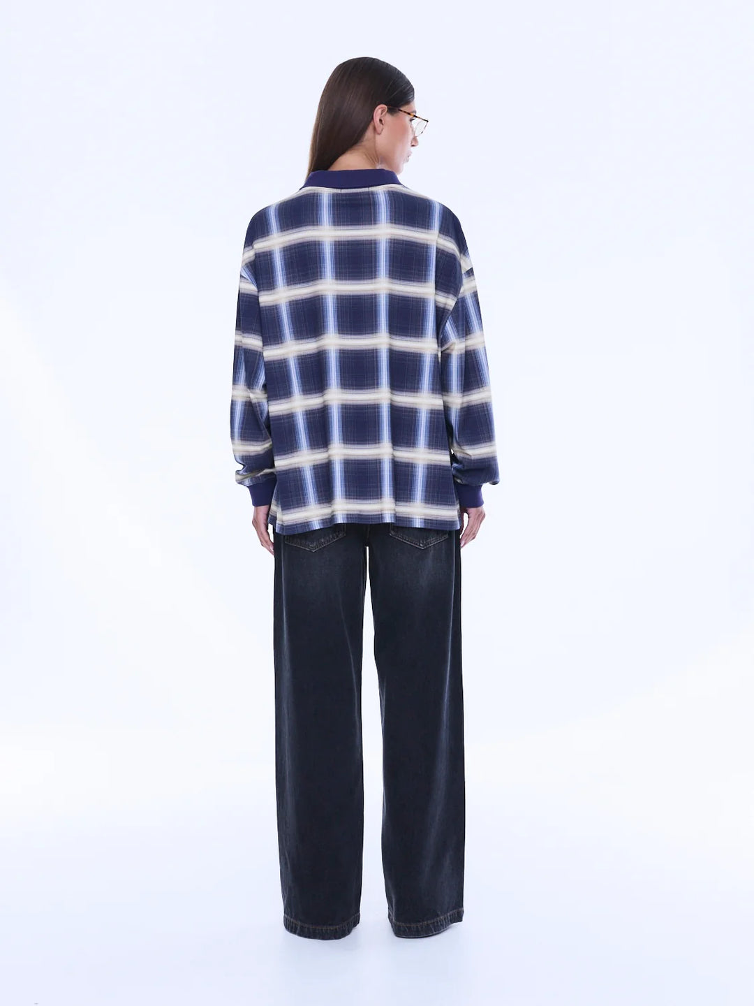 Lunar Long Sleeve | Navy Check