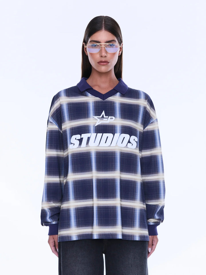 Lunar Long Sleeve | Navy Check