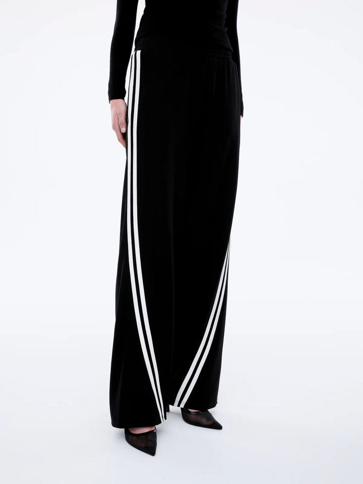 Valentina Stripe Pant | Black