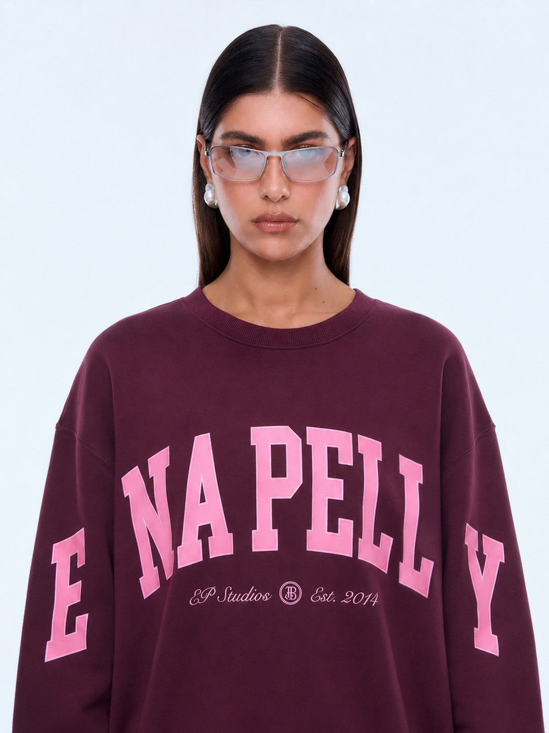Mila Oversized Sweater | Deep Cherry