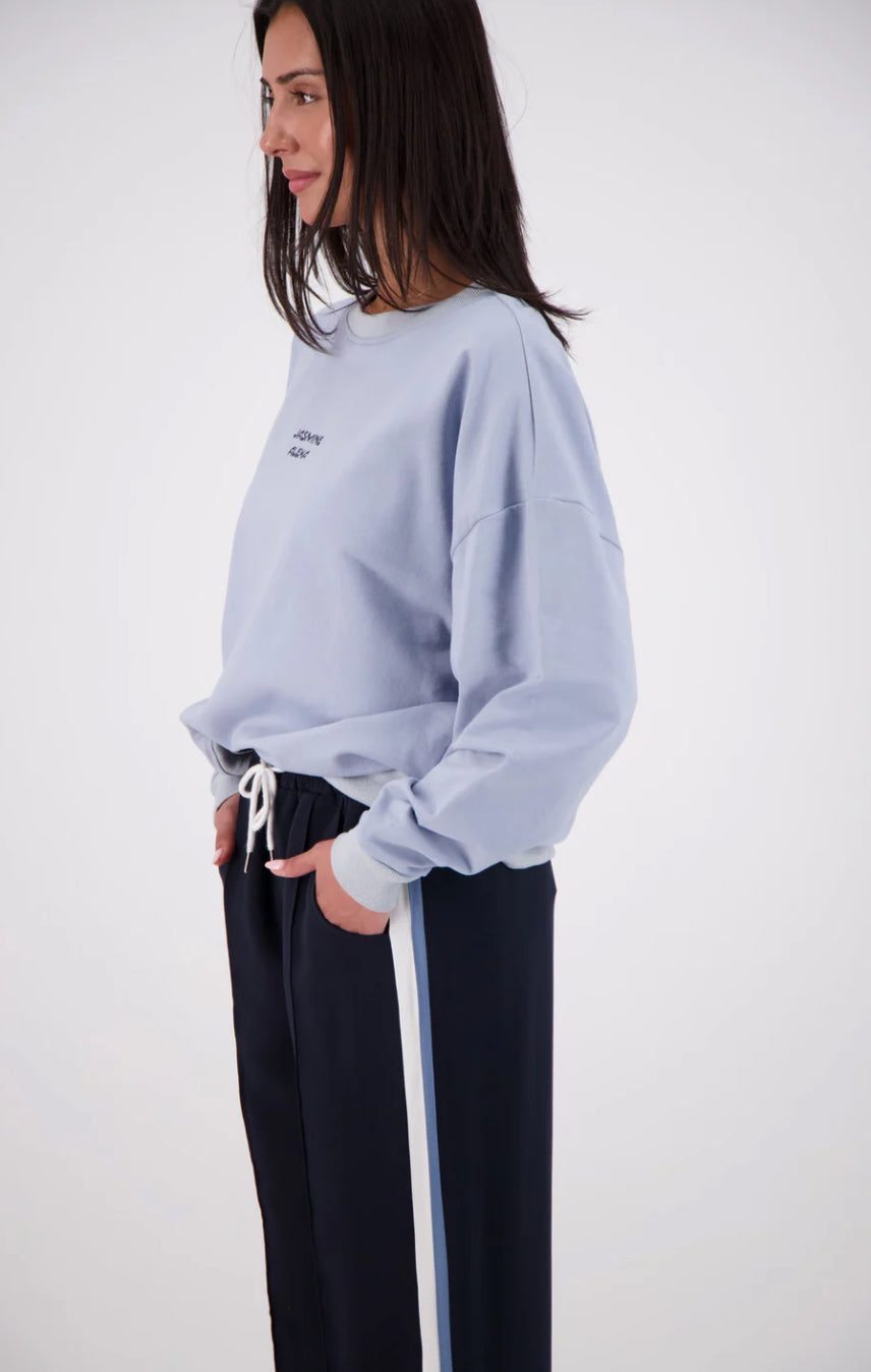 Relaxed Crew Neck Sweater | Powder Blue