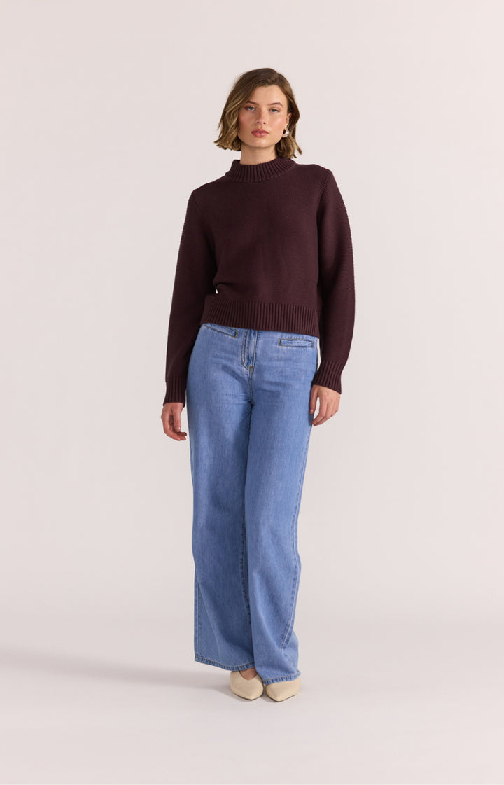 Peyton Jumper | Mahogany