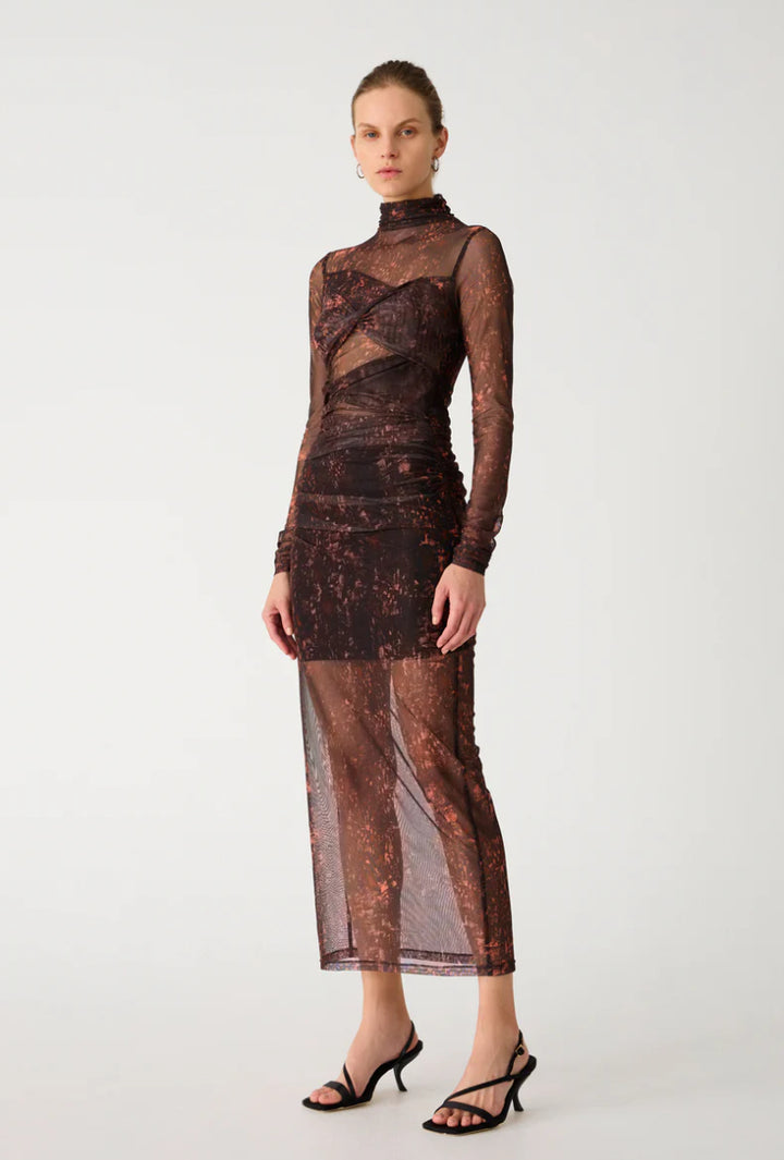 Madigral Mesh Midi Dress