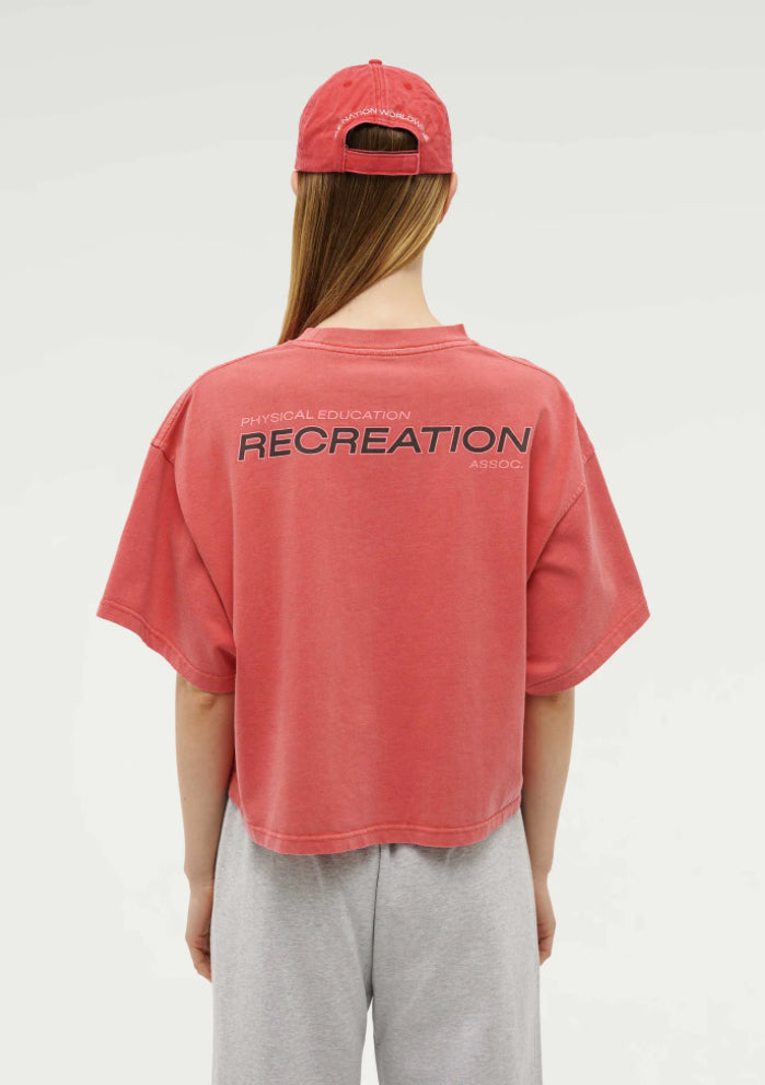 Nomad Boxy Tee | Poppy Red