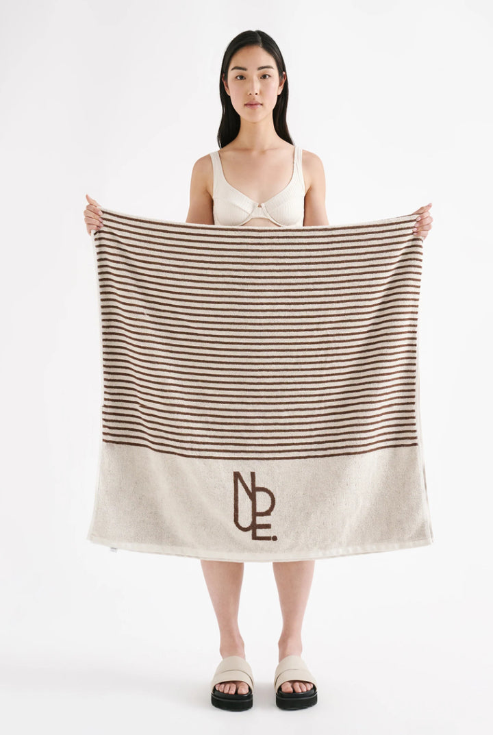 Nude Stripe Beach Towel