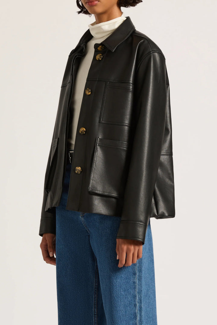 Telsey Faux Leather Jacket