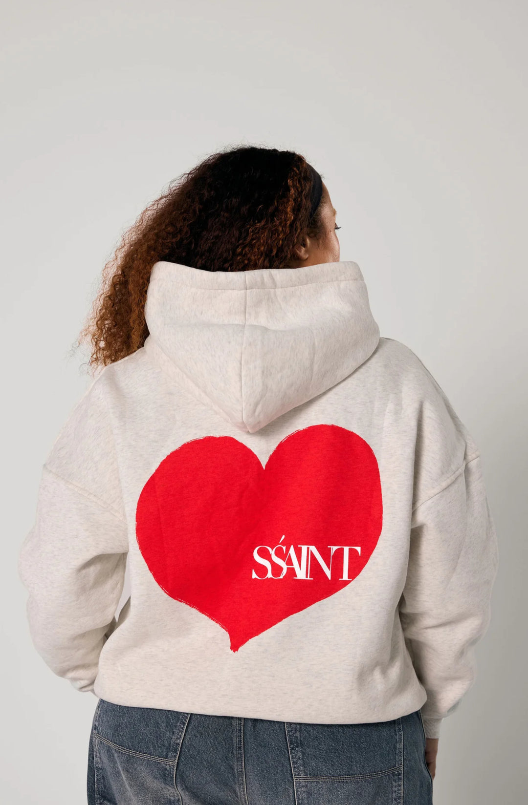 Grey Heart Hoodie