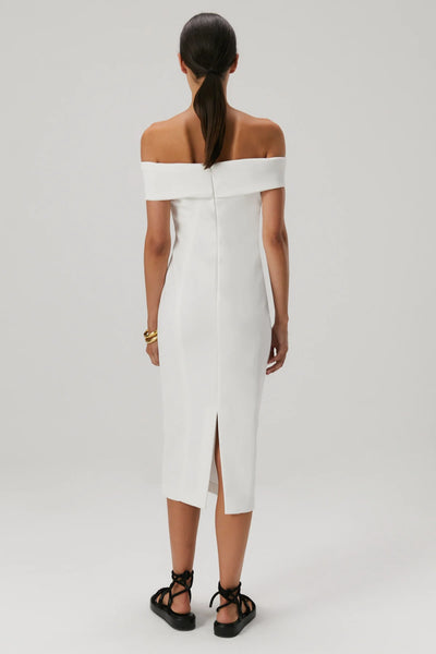 Bernadine Midi Dress | White