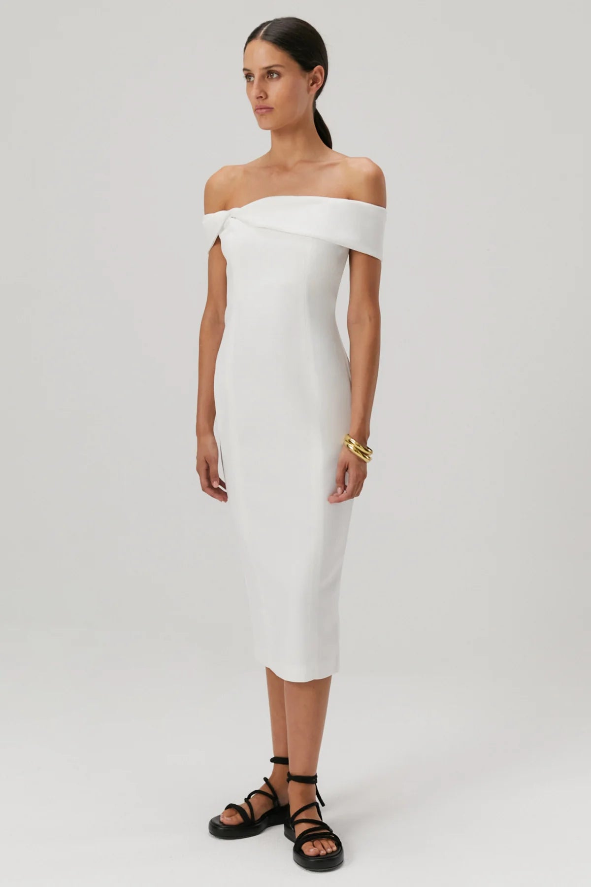 Bernadine Midi Dress | White