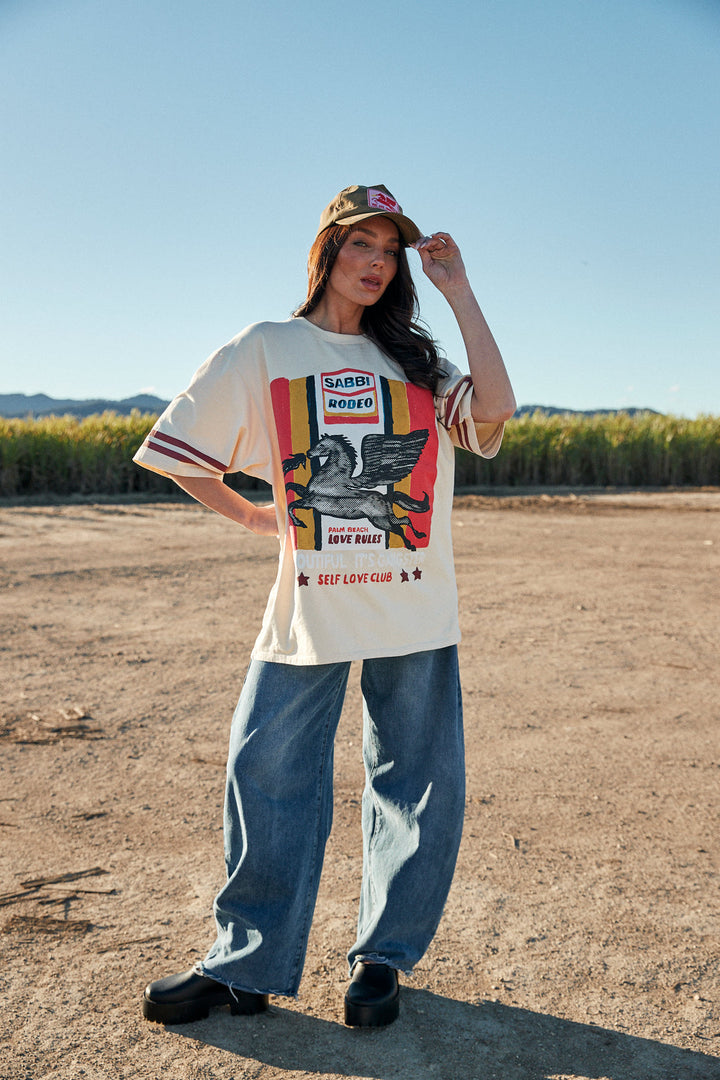 THE VERY OVERSIZED RODEO SELF LOVE CLUB TEE