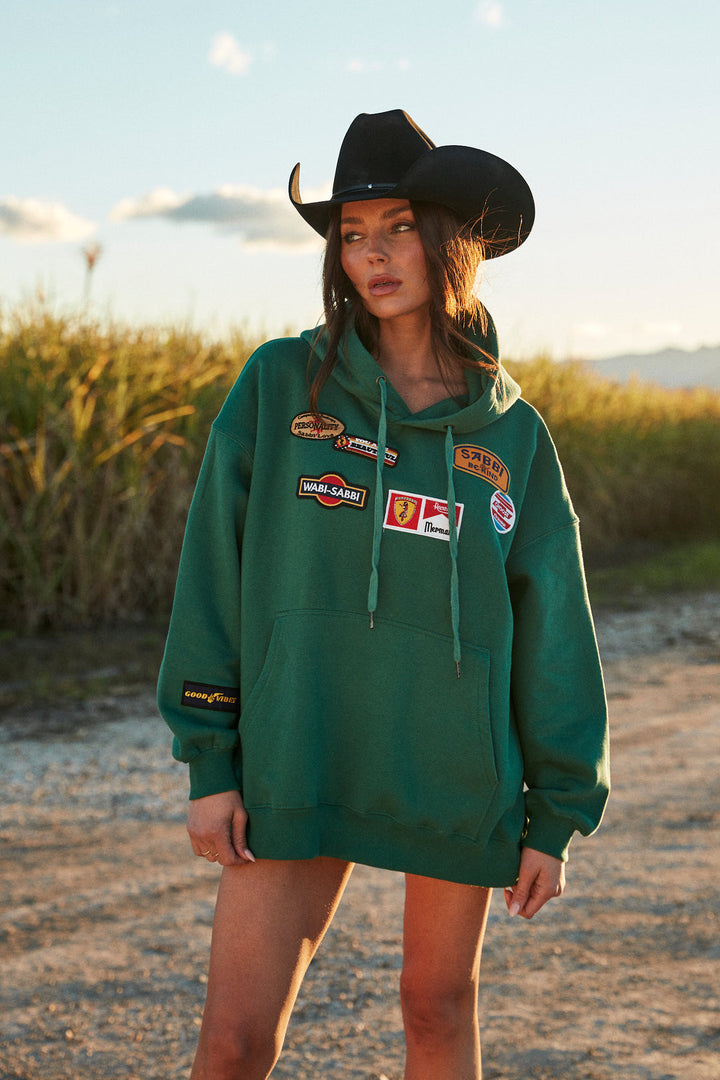 BE YOUTIFUL HOTEL HOODIE - GREEN