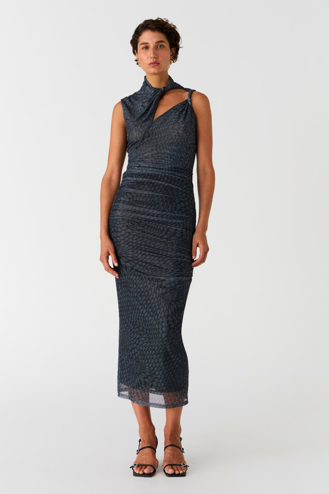 EFI Midi Dress | Matrix Print Ink