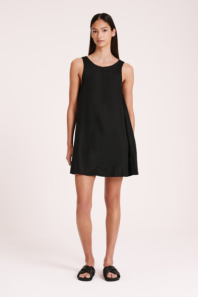 Nemi Linen Dress | Black
