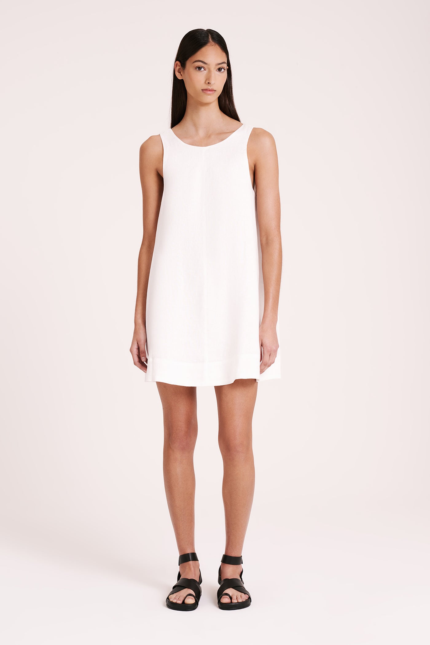 Nemi Linen Dress | White
