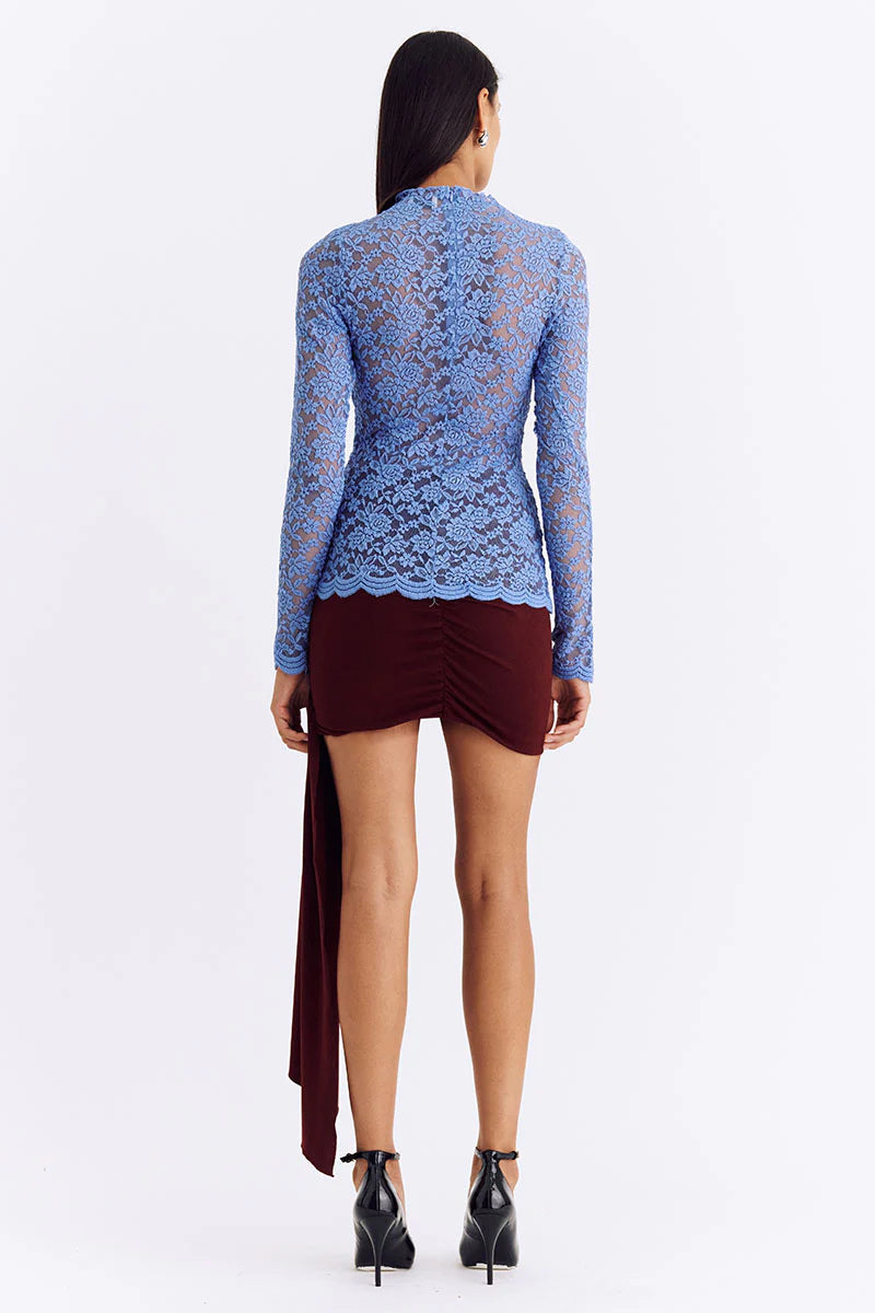 Gemma Long Sleeve Top | Cornflower