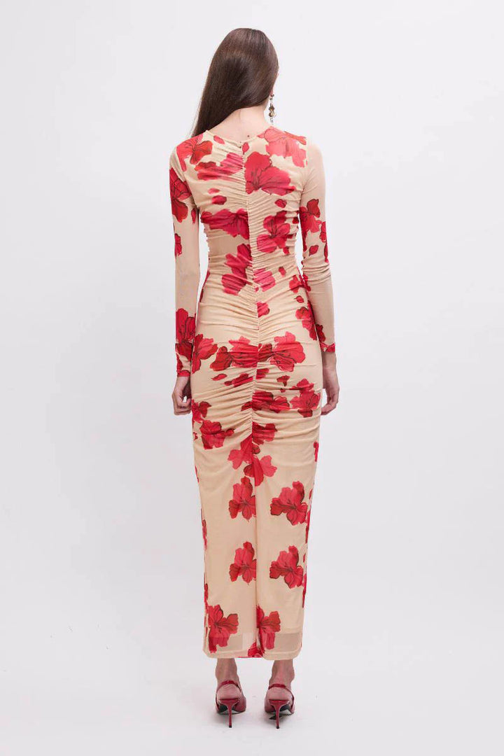 Suzie Floral Long Sleeve Reversible Maxi Dress
