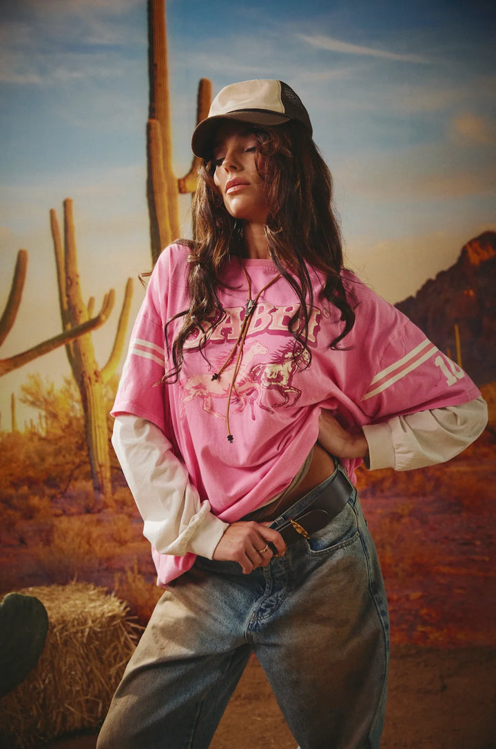Neigh Sayer LS Tee - Pink -