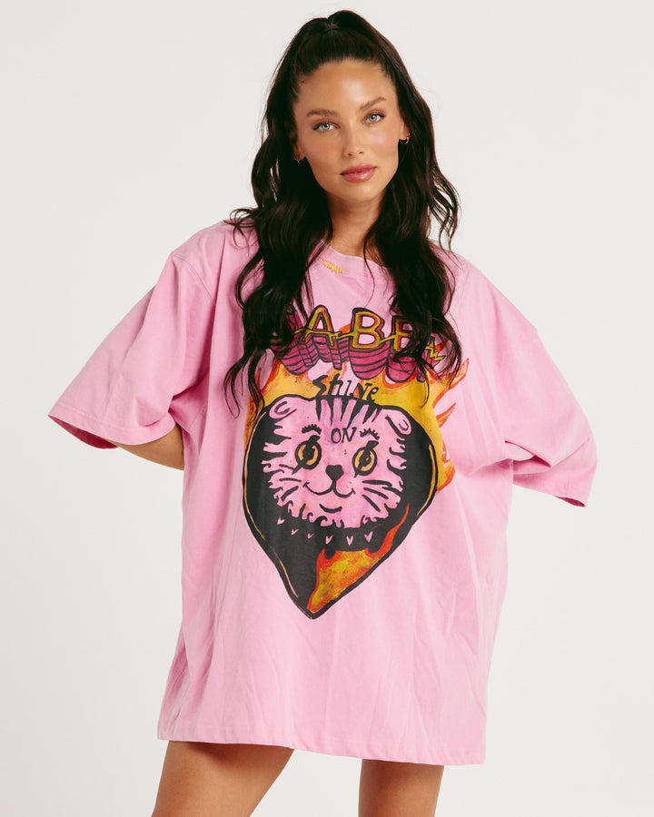 THE VERY OVERSIZED SHINING ANYWAY TEE - PINK