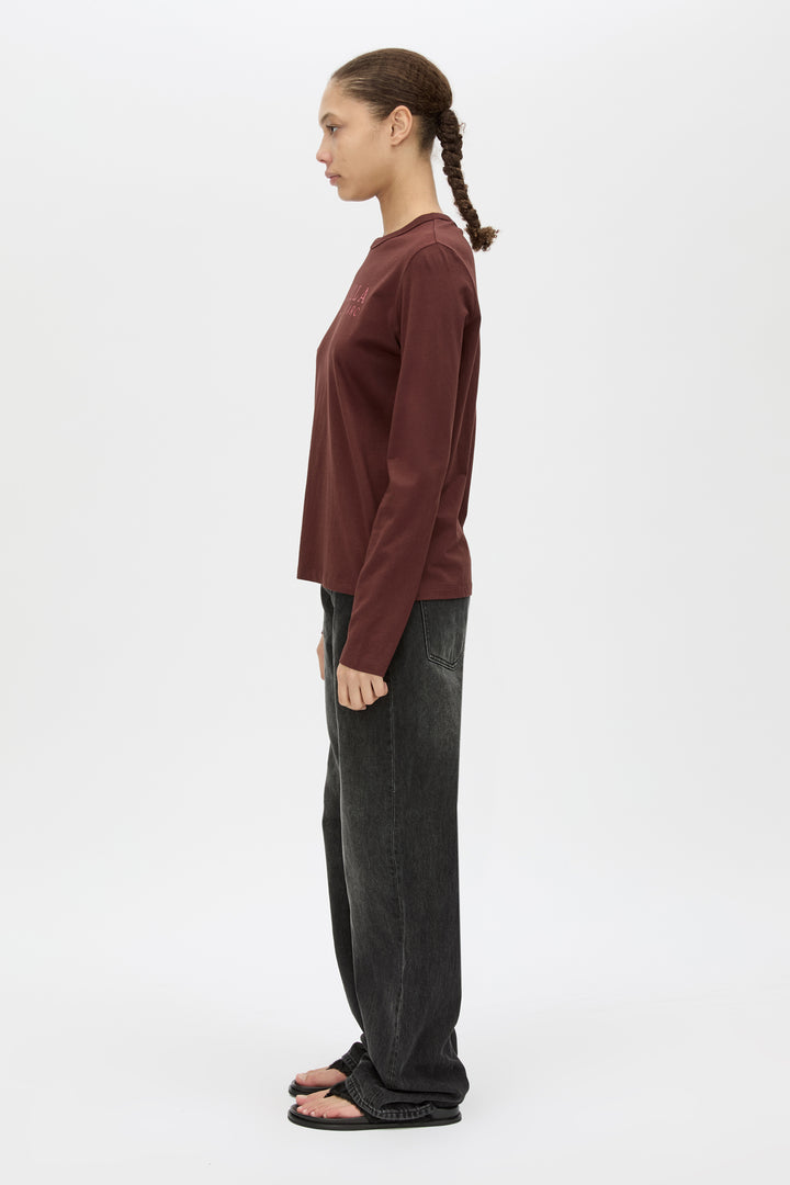 Era Long Sleeve Graphic | Burgundy