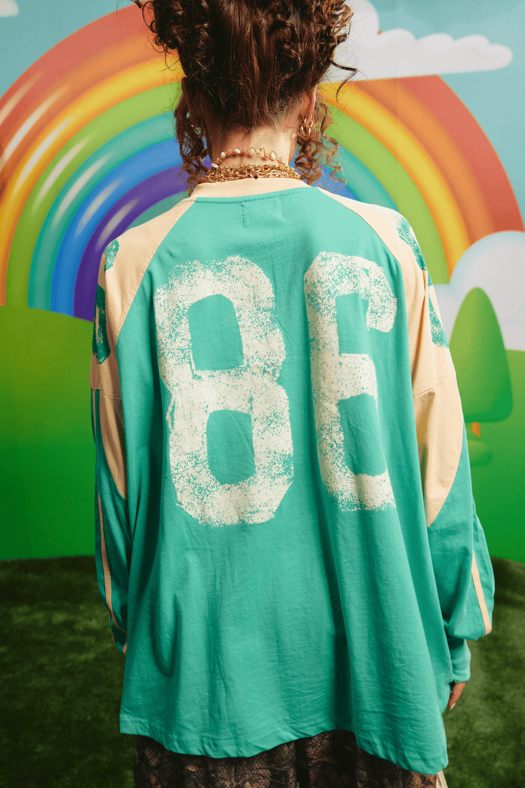 THE HIGH QUALITY HUMAN LONG SLEEVE TEE - GREEN