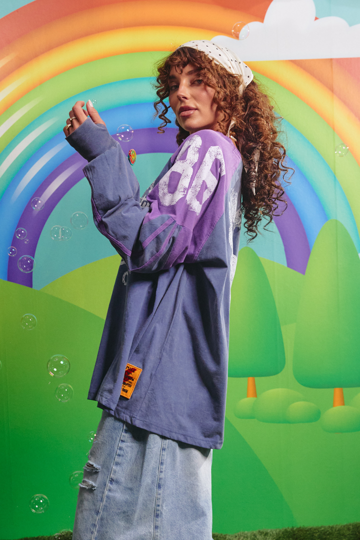 The High Quality Human LS Tee - Purple