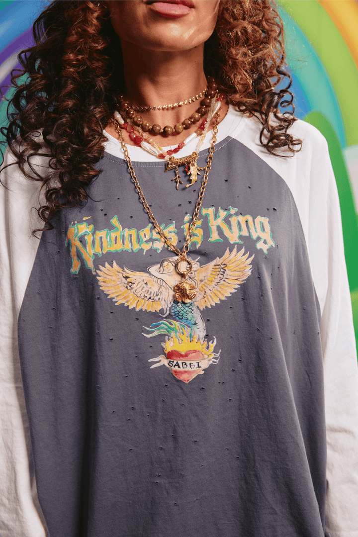 THE RAGLAN KINDNESS IS KING TEE