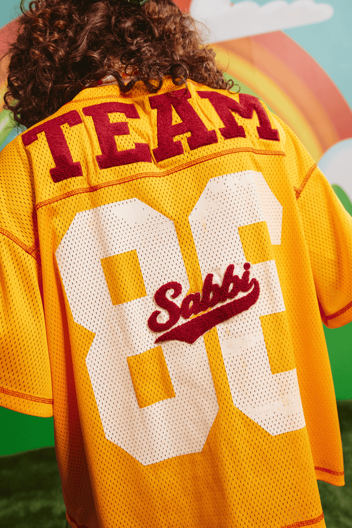 THE SHINE BRIGHT MESH TEE - YELLOW