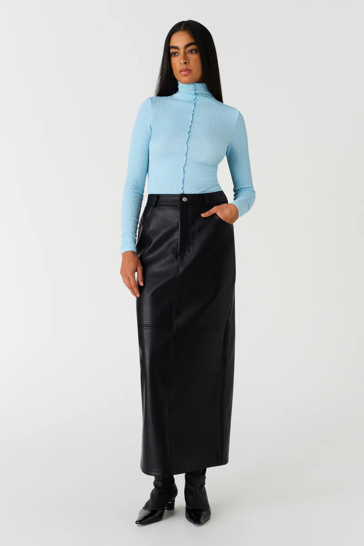 Gino PU Midi Skirt