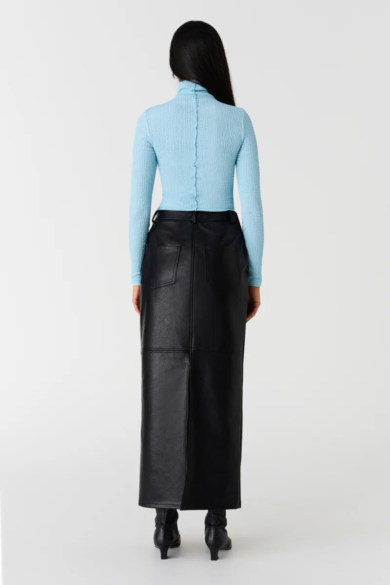 Gino PU Midi Skirt