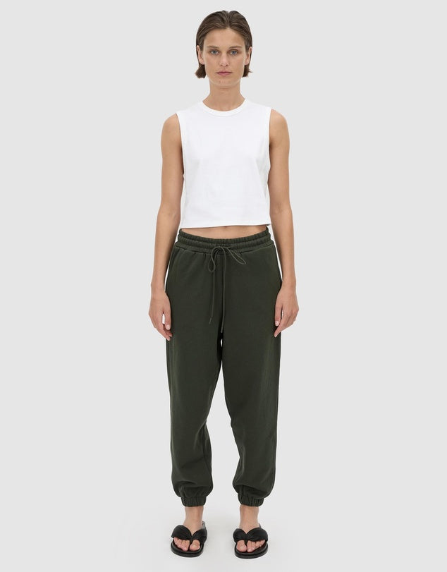 Anca Track Pant | Bottle Green
