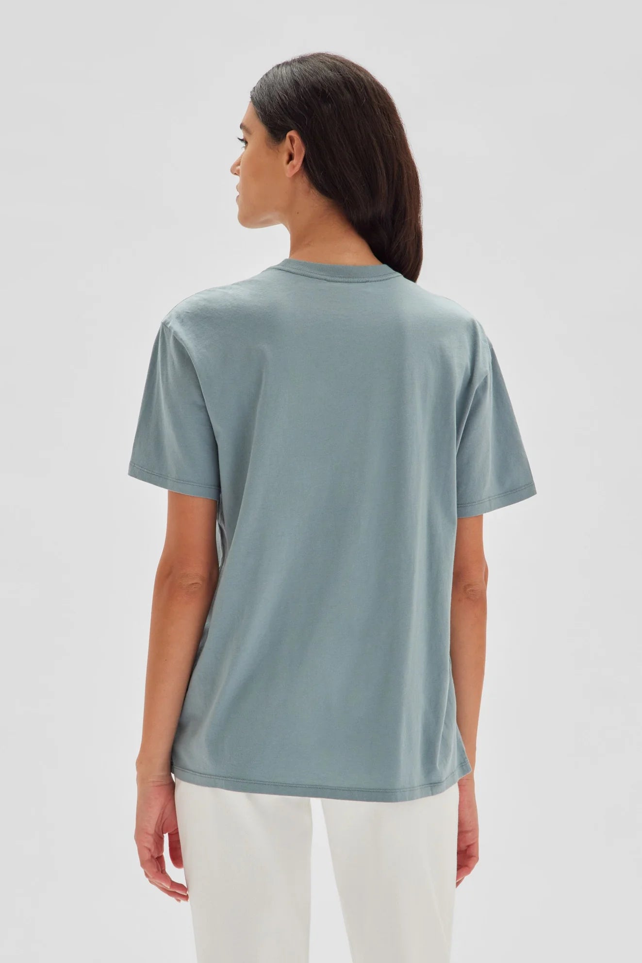 Everyday Organic Logo Tee | Pacific + White