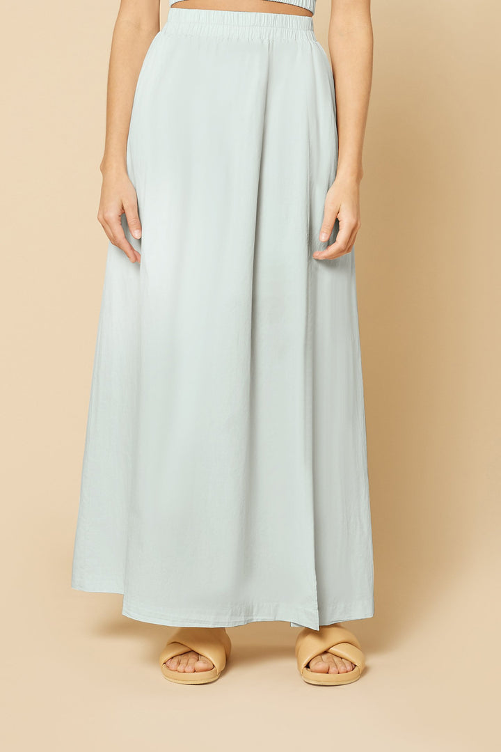 Odessa Poplin Maxi Skirt | Ice