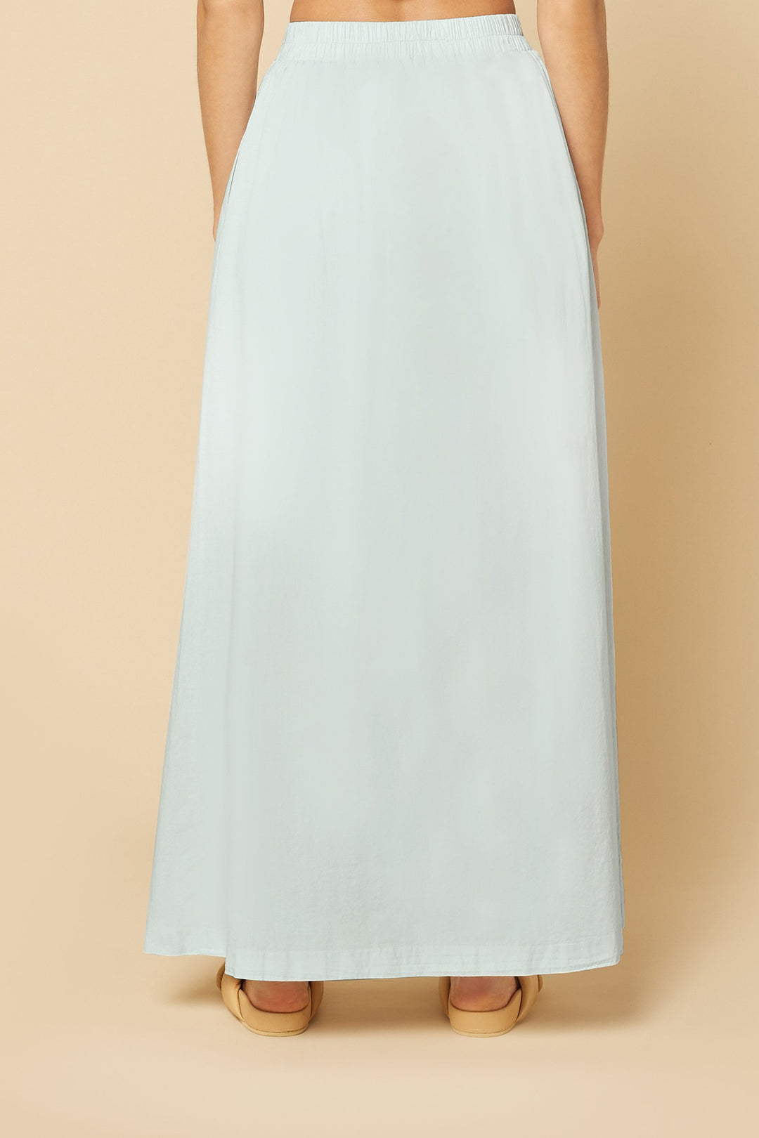 Odessa Poplin Maxi Skirt | Ice