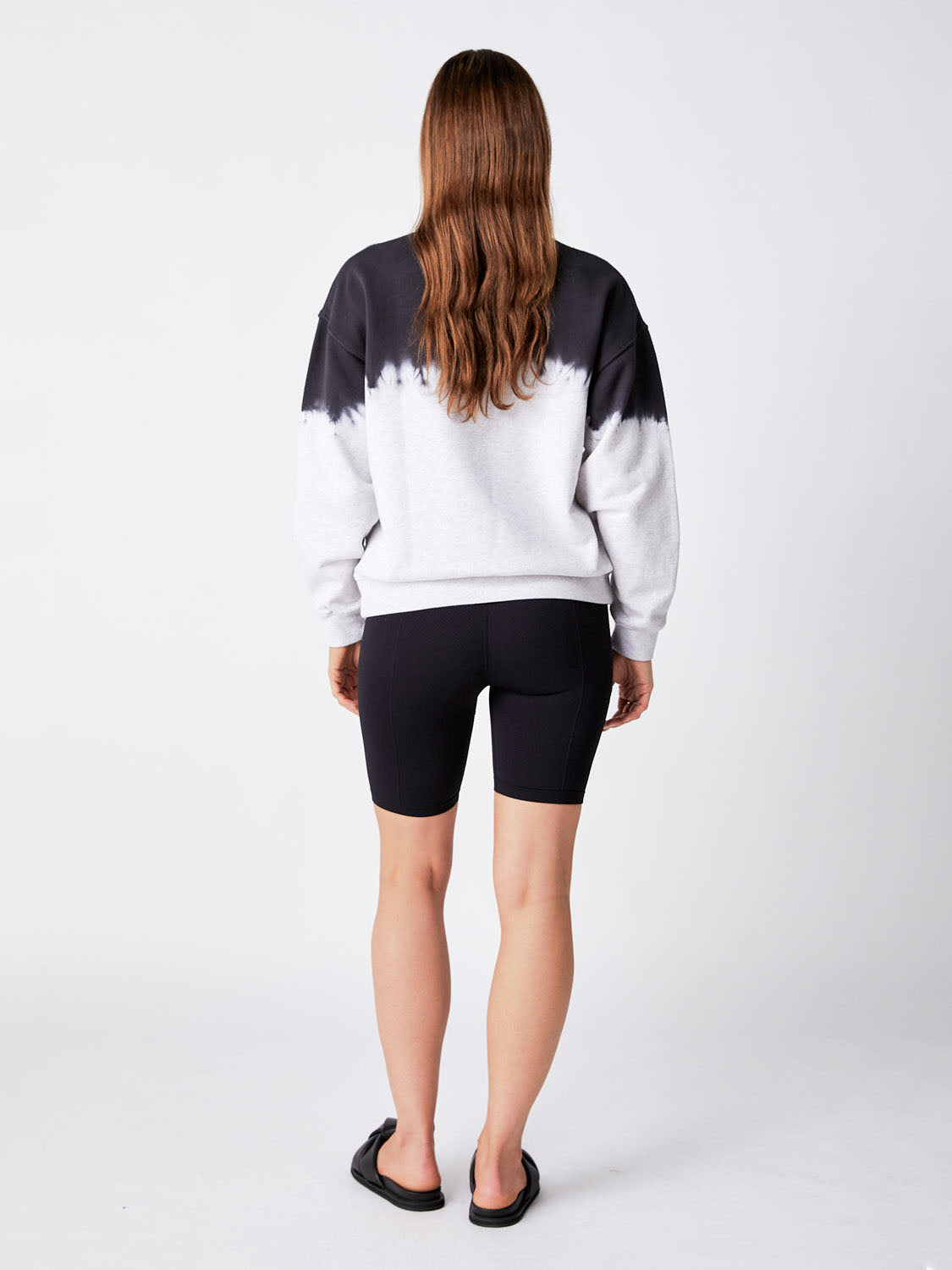 Minimal Logo Dip Dye Sweat