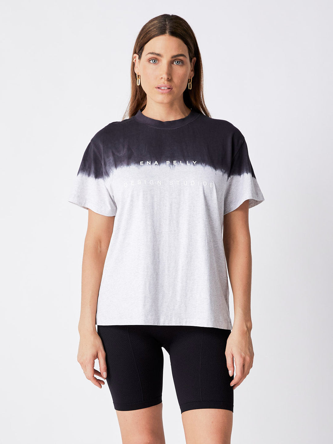 Minimal Logo Dip Dye Tee