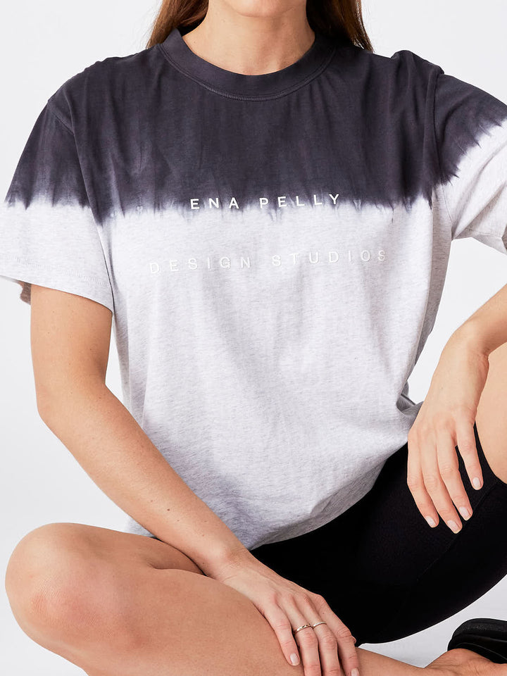 Minimal Logo Dip Dye Tee