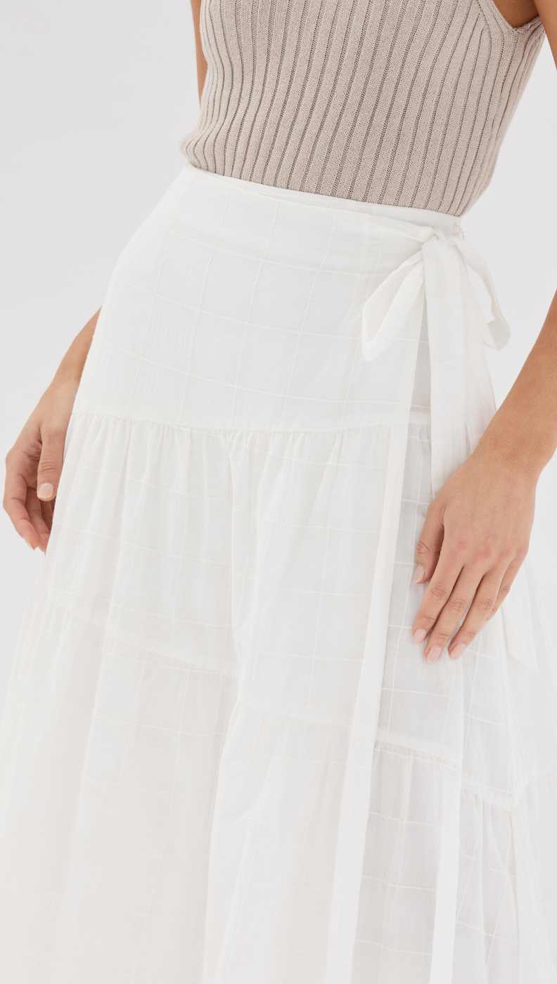 Arabella Wrap Midi Skirt