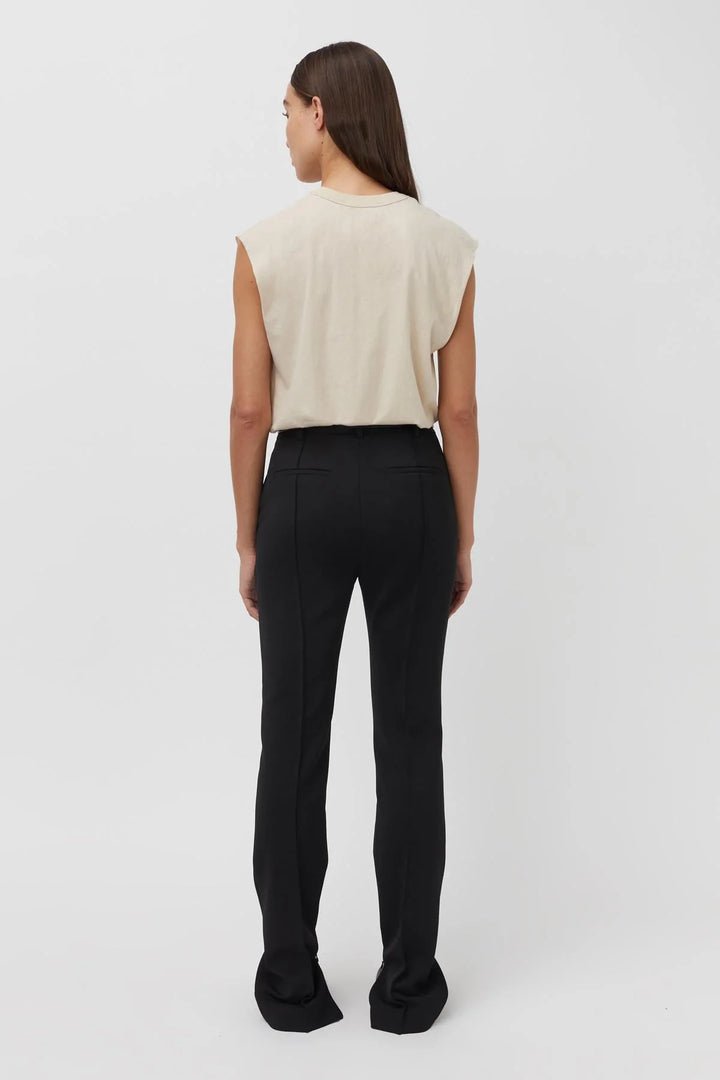 Darcy 2.0 Light  Weight Tank | Meringue w Olive