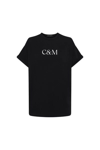 Huntington C&M Tee | Black W White